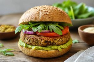 Receta hamburguesa vegetariana fácil, saludable y llena de sabor