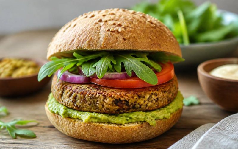 Receta hamburguesa vegetariana fácil, saludable y llena de sabor