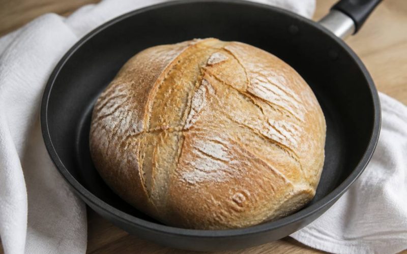 Pan en sarten: receta fácil y saludable sin horno