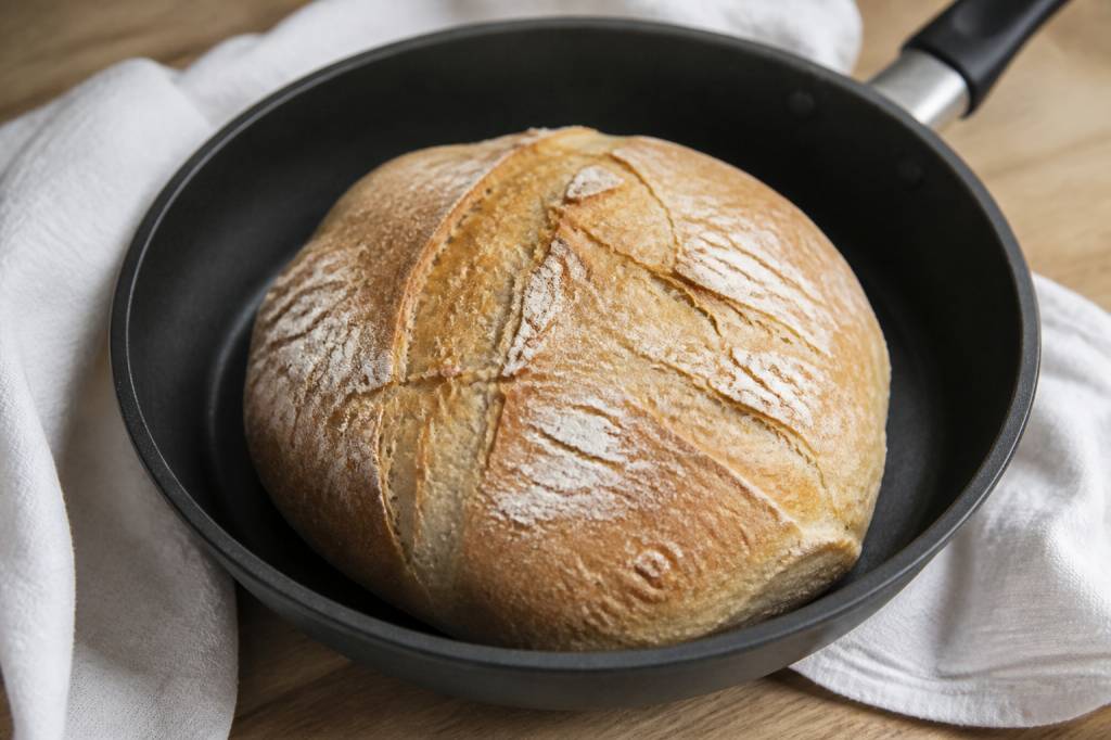 Pan en sarten: receta fácil y saludable sin horno