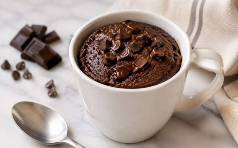 Mug cake sin huevo: receta fácil, rápida y deliciosa en taza